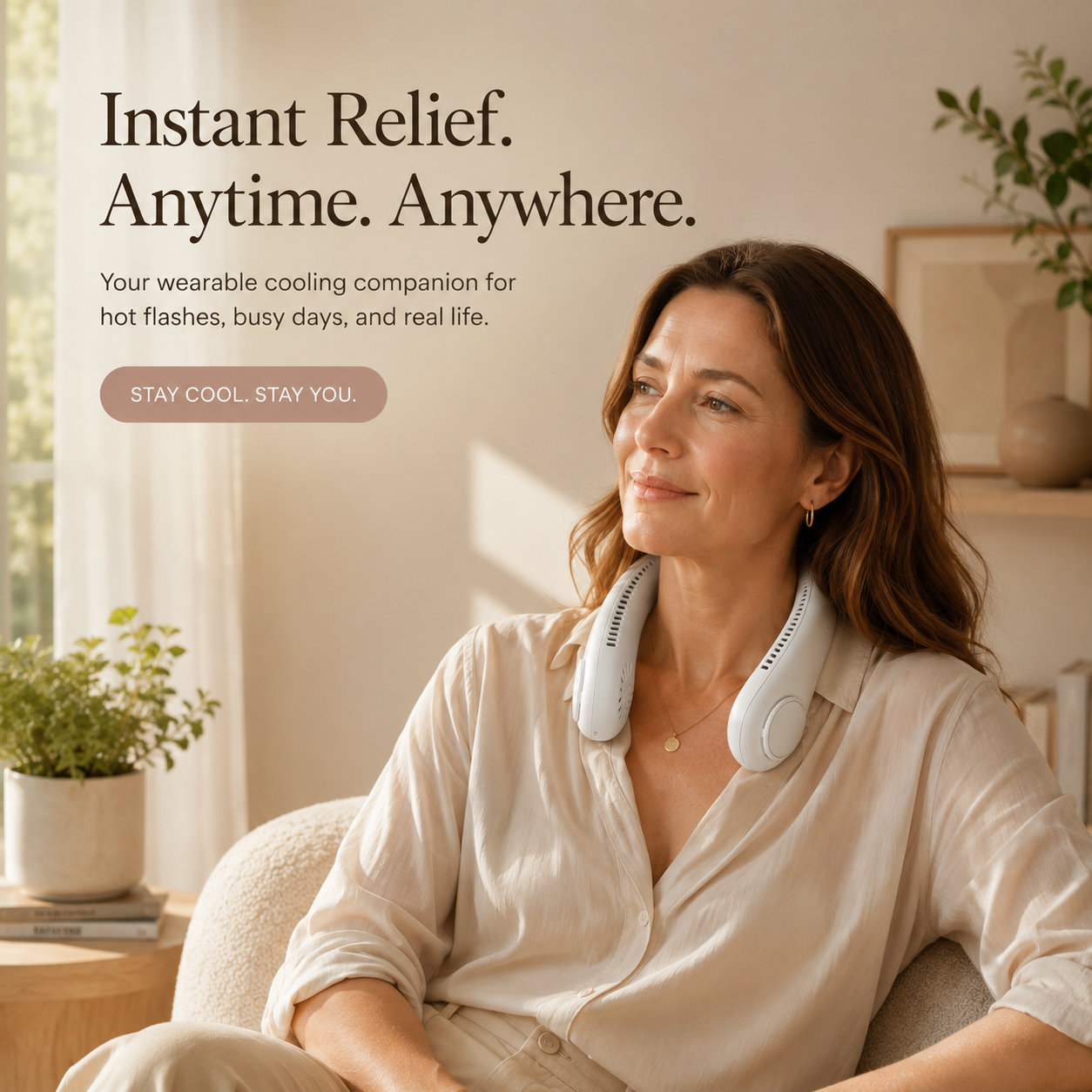Hands-Free Hot Flash Relief