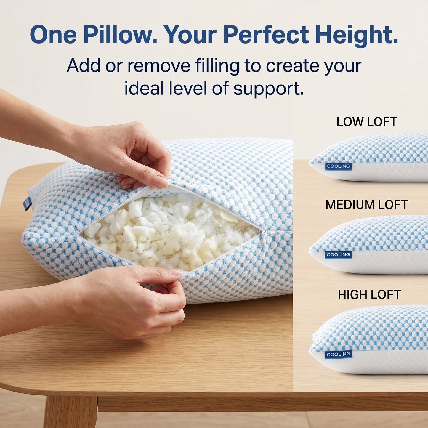 Night Cool Adjustable Pillow