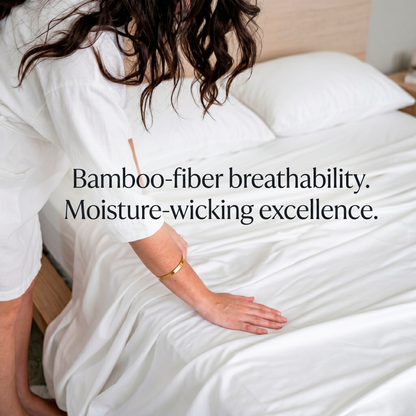 6-Piece: Luxury Home Cool Bamboo-Fiber Sheet Set