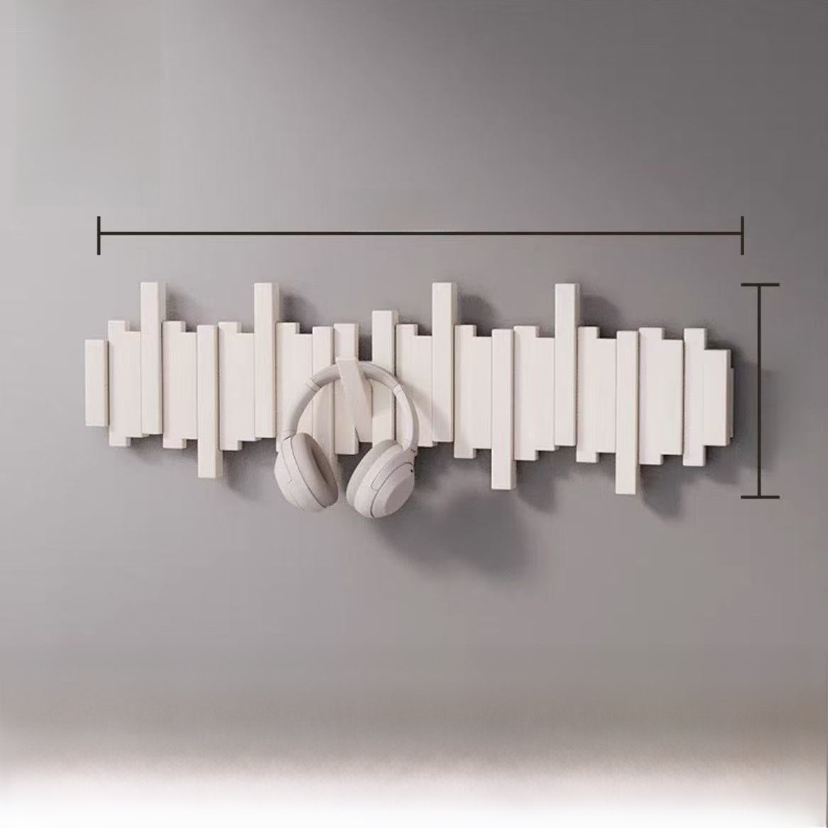 Piano key coat hanger